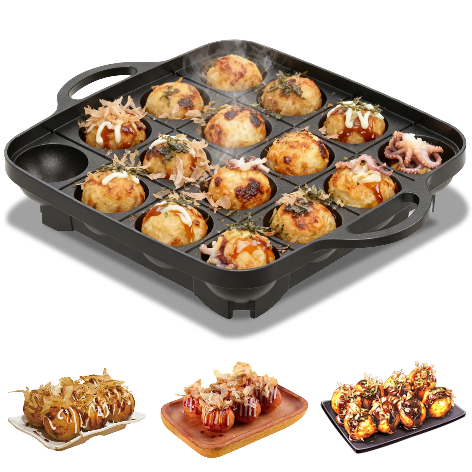 Takoyaki Pan Cast - Padella per Takoyaki a 16 Fori