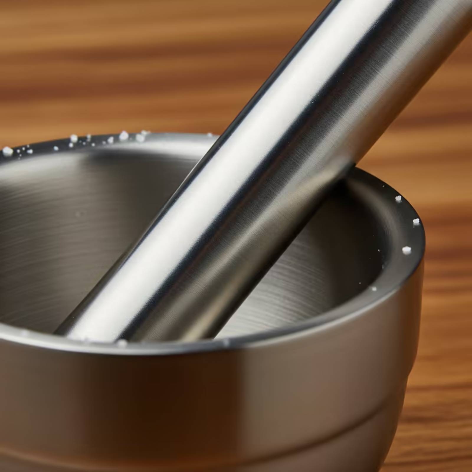 Home Cooking Usa - Set Mortaio e Pestello con Coperchio,