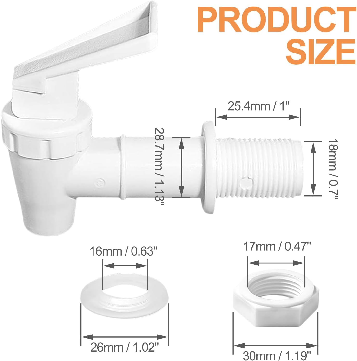 Rubinetto in plastica bianca S - Fermentation Crock recensione e prezzo