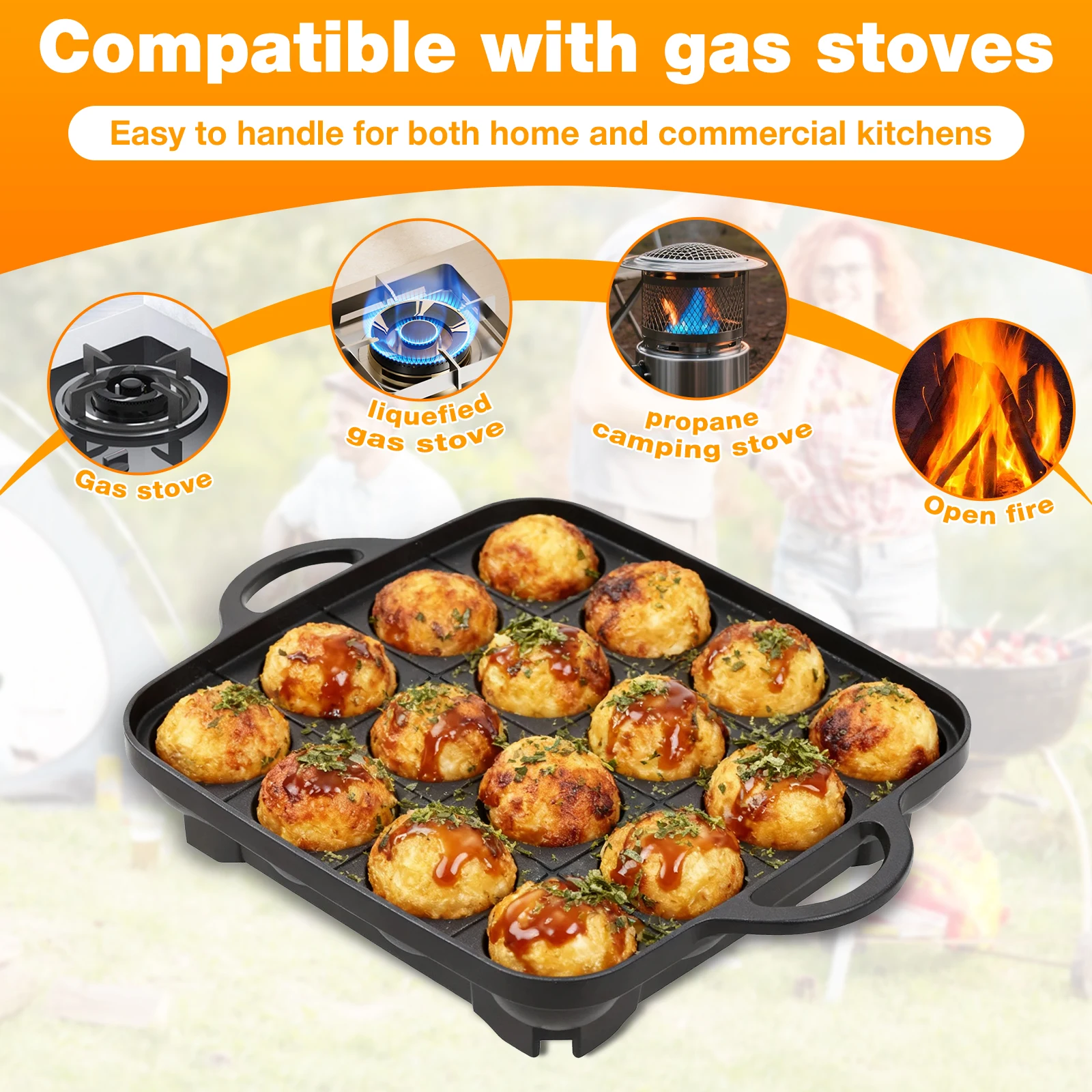 Padella per Takoyaki a 16 Fori - Takoyaki Pan Cast recensione e prezzo