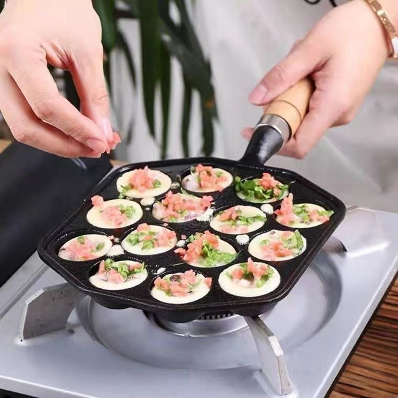 Takoyaki Grill Pan Facile da p - Takoyaki Pan Cast recensione e prezzo
