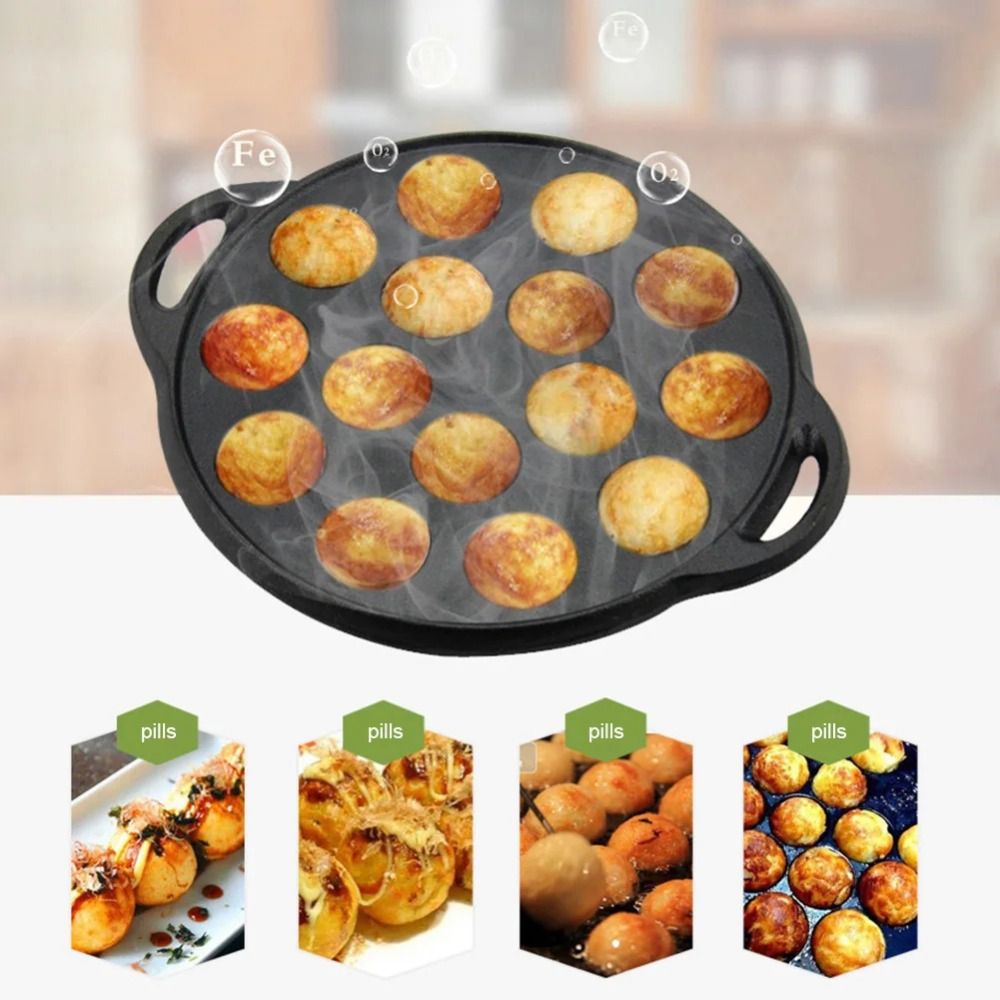 Padella Takoyaki in Ghisa a 15 - Takoyaki Pan Cast recensione e prezzo