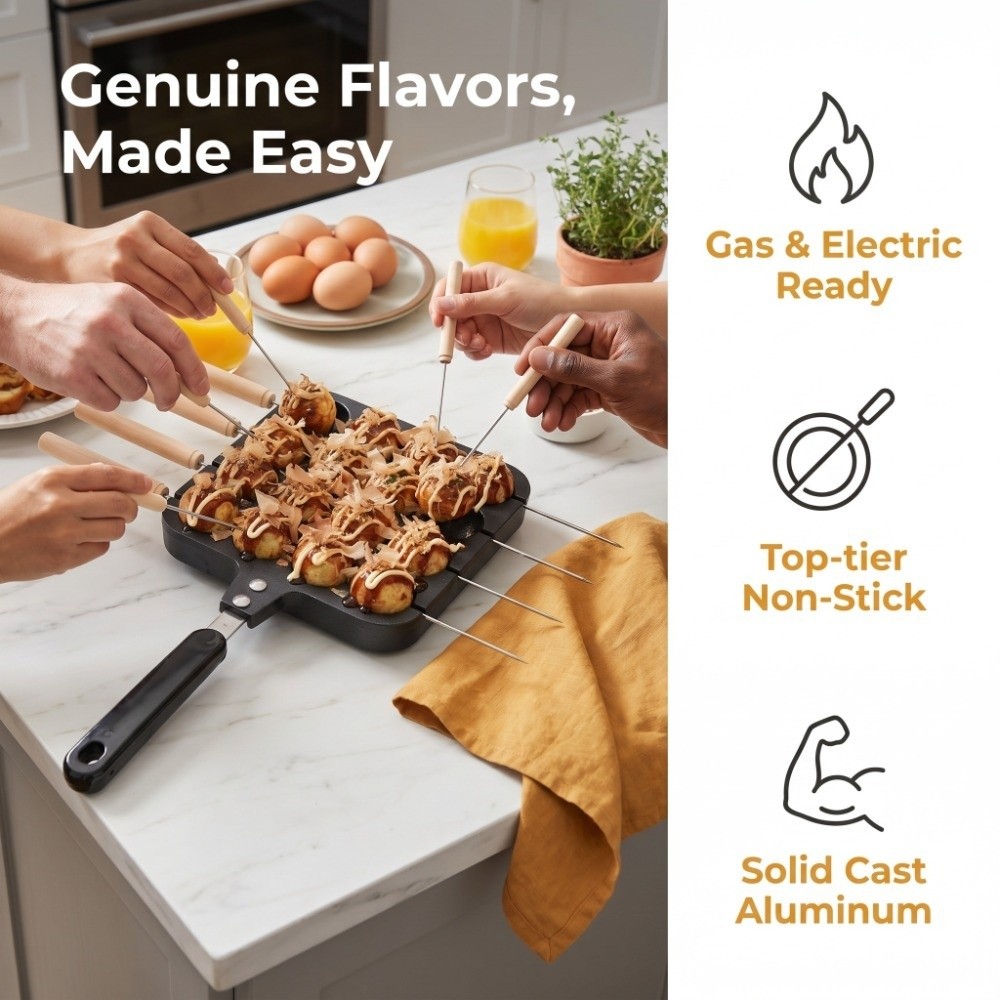 Padella per Takoyaki in Allumi - Takoyaki Pan Cast recensione e prezzo