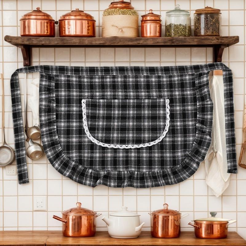 Grembiule a mezza vita a quadr - Home Cooking Service recensione e prezzo
